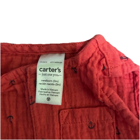 Lot Of 6 Overalls T Shirts Summer Shorts Size Newborn - Picture 3 of 6